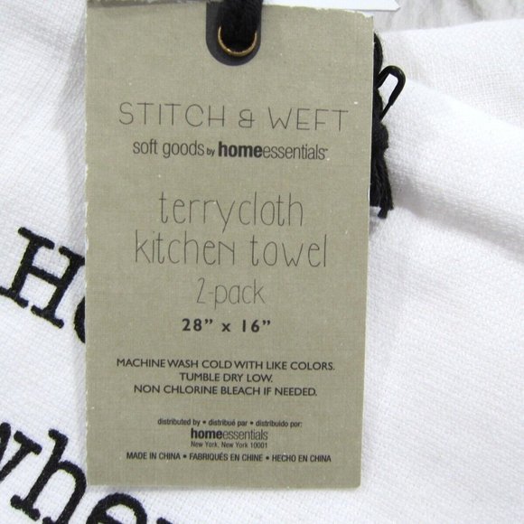 Stitch & Weft Kitchen Stitch Weft Terry Cloth Kitchen Towels Set2
